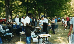 NHAA members at a summer cookout event